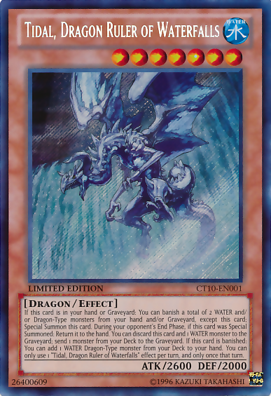 Tidal, Dragon Ruler of Waterfalls [CT10-EN001] Secret Rare | Game Master's Emporium (The New GME)