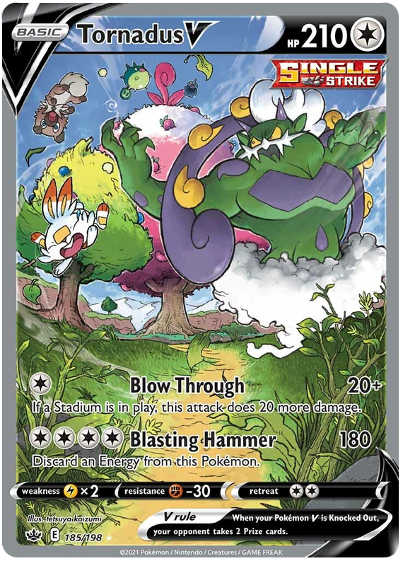 Tornadus V (185/198) [Sword & Shield: Chilling Reign] | Game Master's Emporium (The New GME)