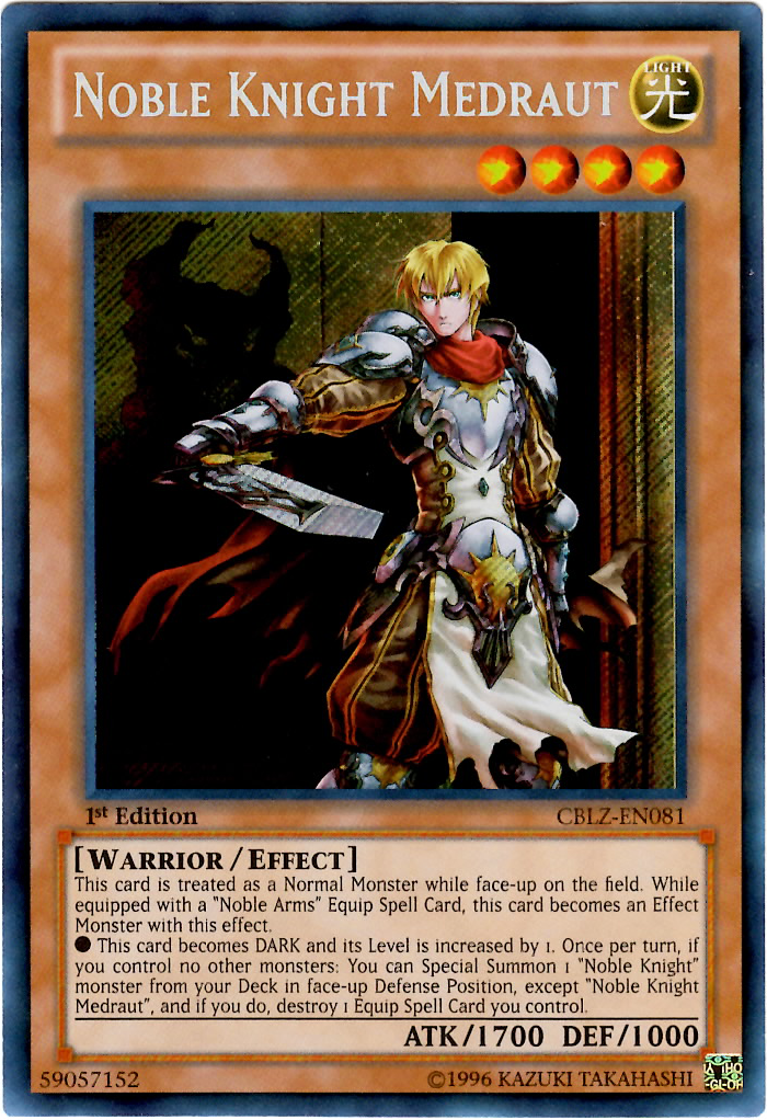 Noble Knight Medraut [CBLZ-EN081] Secret Rare | Game Master's Emporium (The New GME)