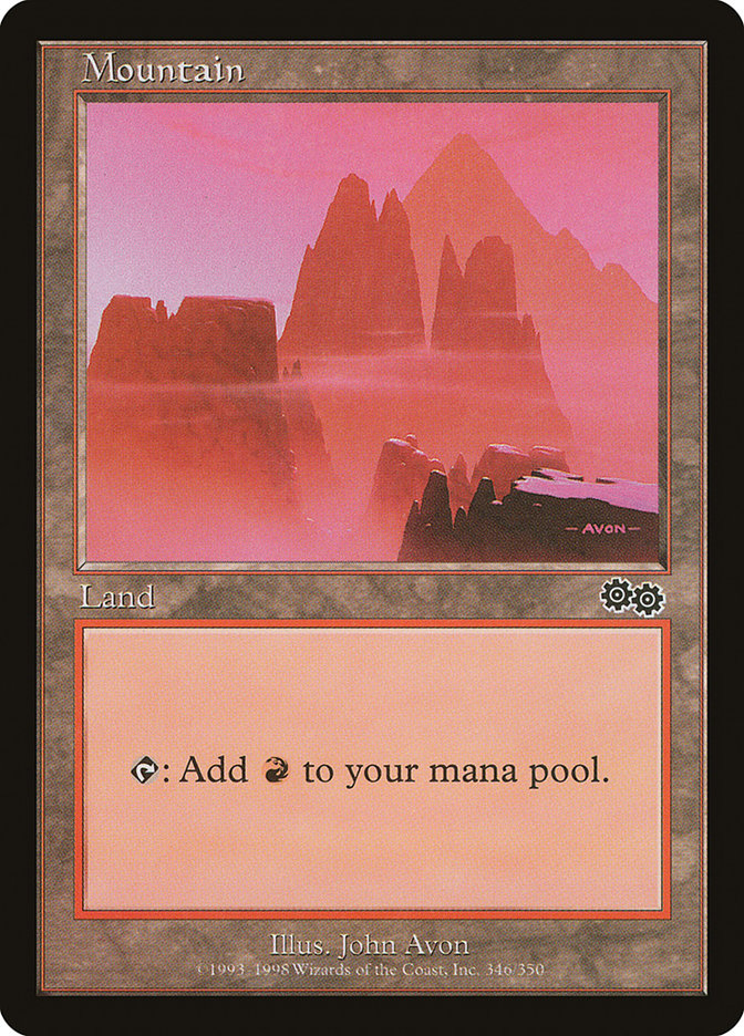 Mountain (346) [Urza's Saga] | Game Master's Emporium (The New GME)