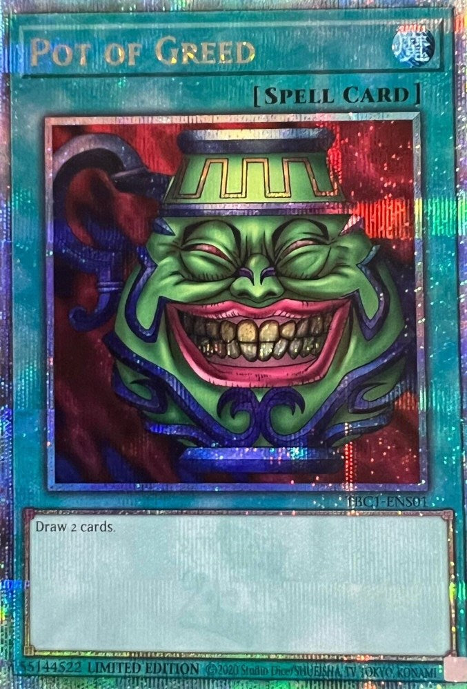 Pot of Greed [TBC1-ENS01] Secret Rare | Game Master's Emporium (The New GME)