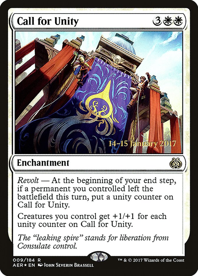 Call for Unity [Aether Revolt Prerelease Promos] | Game Master's Emporium (The New GME)