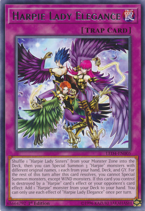 Harpie Lady Elegance [LED4-EN005] Rare | Game Master's Emporium (The New GME)