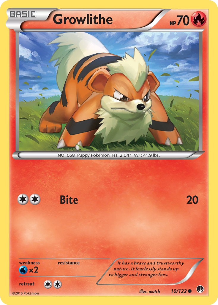 Growlithe (10/122) [XY: BREAKpoint] | Game Master's Emporium (The New GME)