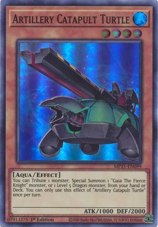 Artillery Catapult Turtle [MP21-EN099] Super Rare | Game Master's Emporium (The New GME)