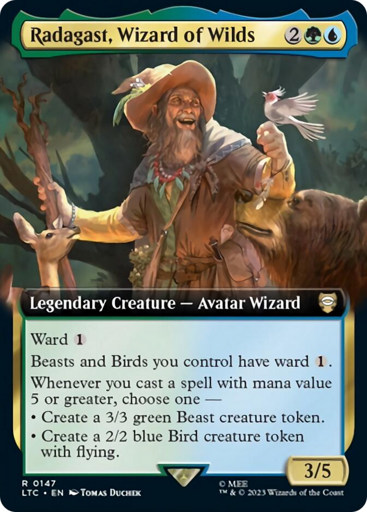 Radagast, Wizard of Wilds (Extended Art) [The Lord of the Rings: Tales of Middle-Earth Commander] | Game Master's Emporium (The New GME)