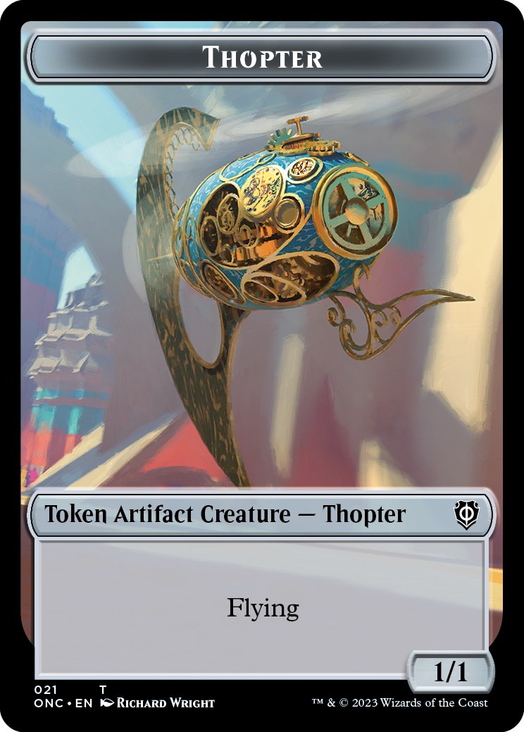 Myr // Thopter Double-Sided Token [Phyrexia: All Will Be One Commander Tokens] | Game Master's Emporium (The New GME)