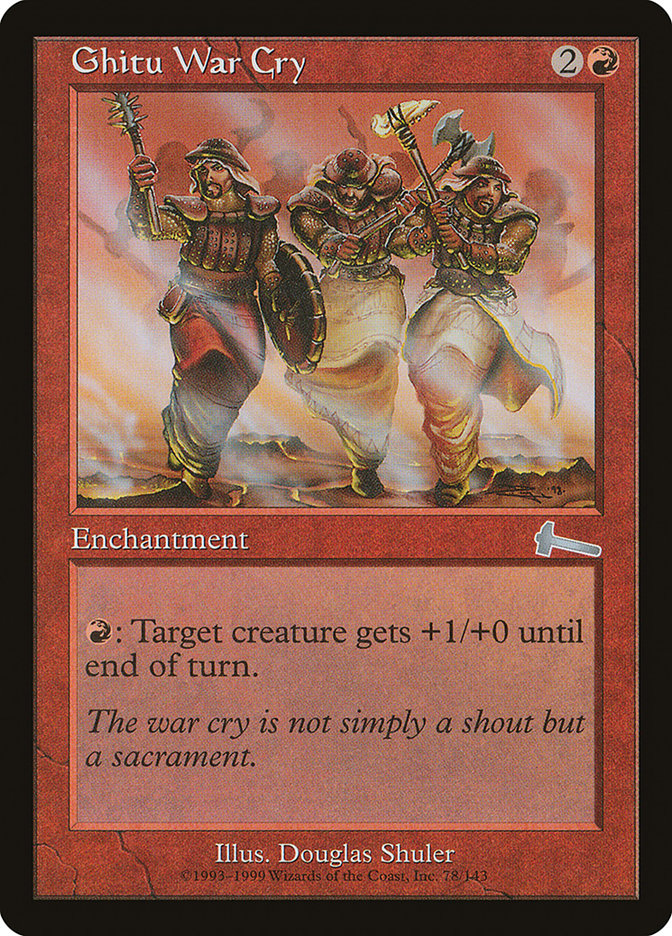 Ghitu War Cry [Urza's Legacy] | Game Master's Emporium (The New GME)