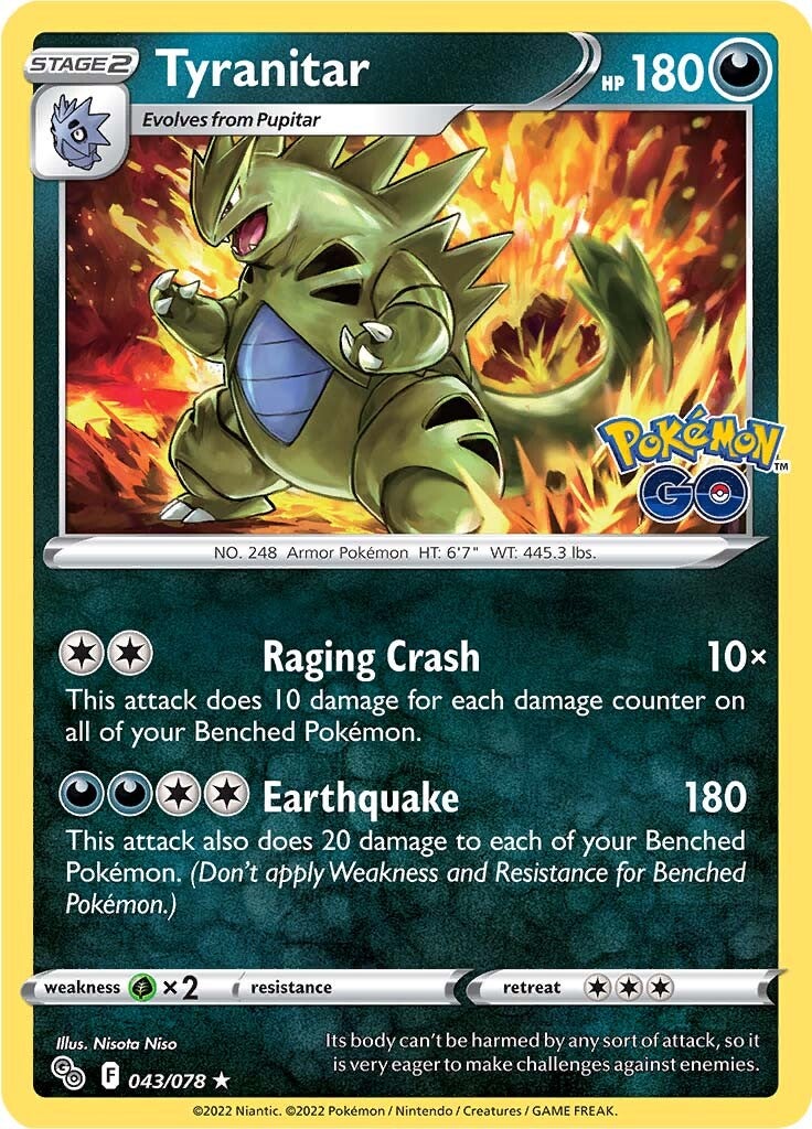 Tyranitar (043/078) [Pokémon GO] | Game Master's Emporium (The New GME)