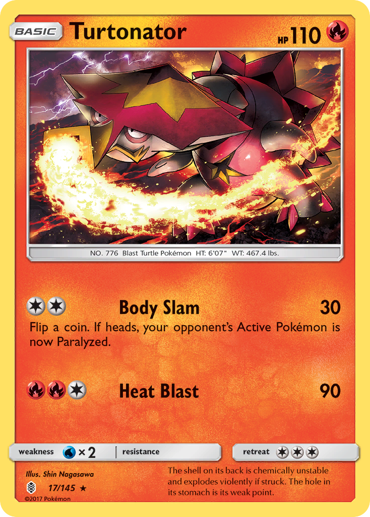 Turtonator (17/145) [Sun & Moon: Guardians Rising] | Game Master's Emporium (The New GME)