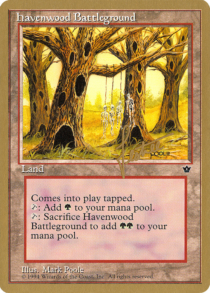 Havenwood Battleground (Bertrand Lestree) [Pro Tour Collector Set] | Game Master's Emporium (The New GME)