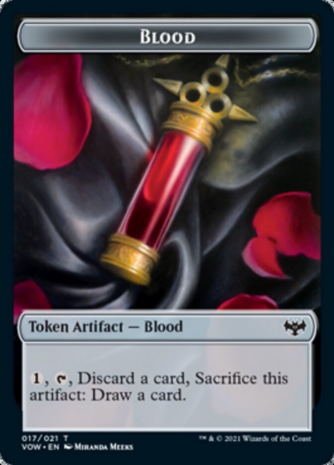 Blood // Treasure Double-Sided Token [Innistrad: Crimson Vow Tokens] | Game Master's Emporium (The New GME)