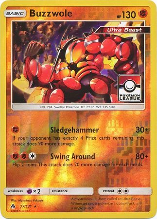 Buzzwole (77/131) (League Promo) [Sun & Moon: Forbidden Light] | Game Master's Emporium (The New GME)