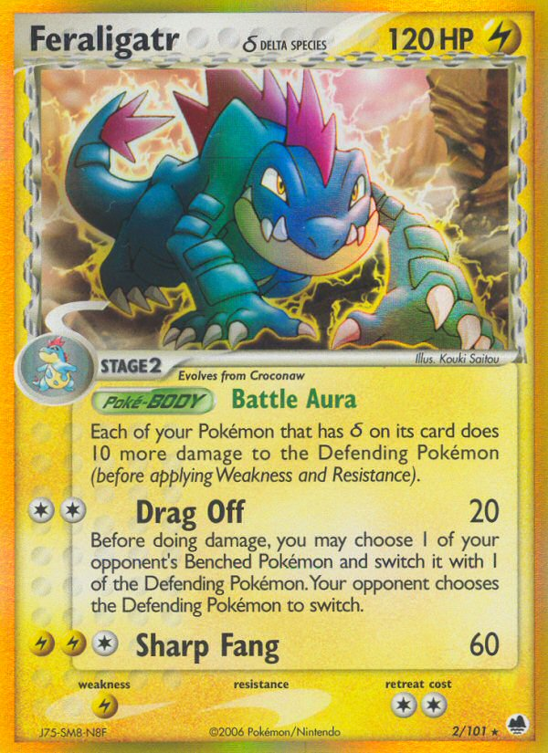 Feraligatr (2/101) (Delta Species) [EX: Dragon Frontiers] | Game Master's Emporium (The New GME)