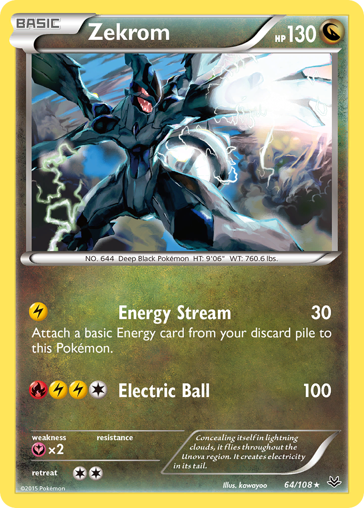 Zekrom (64/108) [XY: Roaring Skies] | Game Master's Emporium (The New GME)