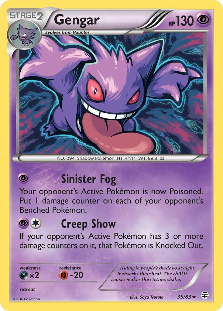 Gengar (35/83) (Cosmos Holo) [XY: Generations] | Game Master's Emporium (The New GME)