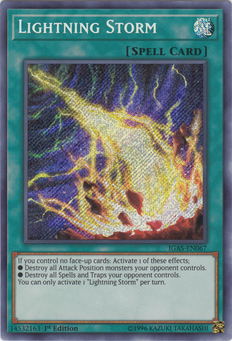 Lightning Storm [IGAS-EN067] Secret Rare | Game Master's Emporium (The New GME)