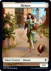 Human // Food (17) Double-Sided Token [Throne of Eldraine Tokens] | Game Master's Emporium (The New GME)