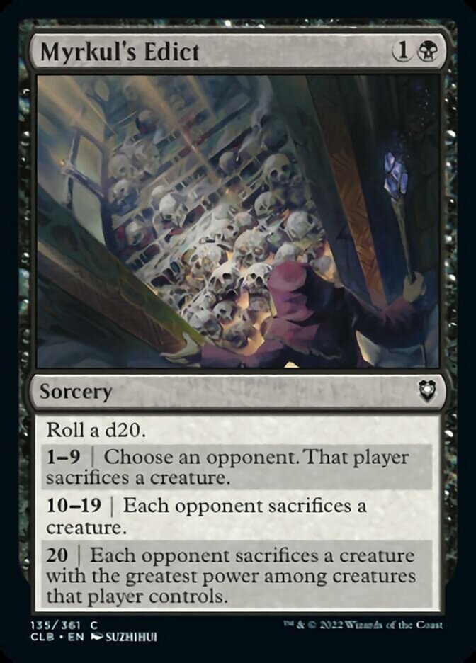 Myrkul's Edict [Commander Legends: Battle for Baldur's Gate] | Game Master's Emporium (The New GME)