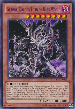 Grapha, Dragon Lord of Dark World (Purple) [DL18-EN006] Rare | Game Master's Emporium (The New GME)