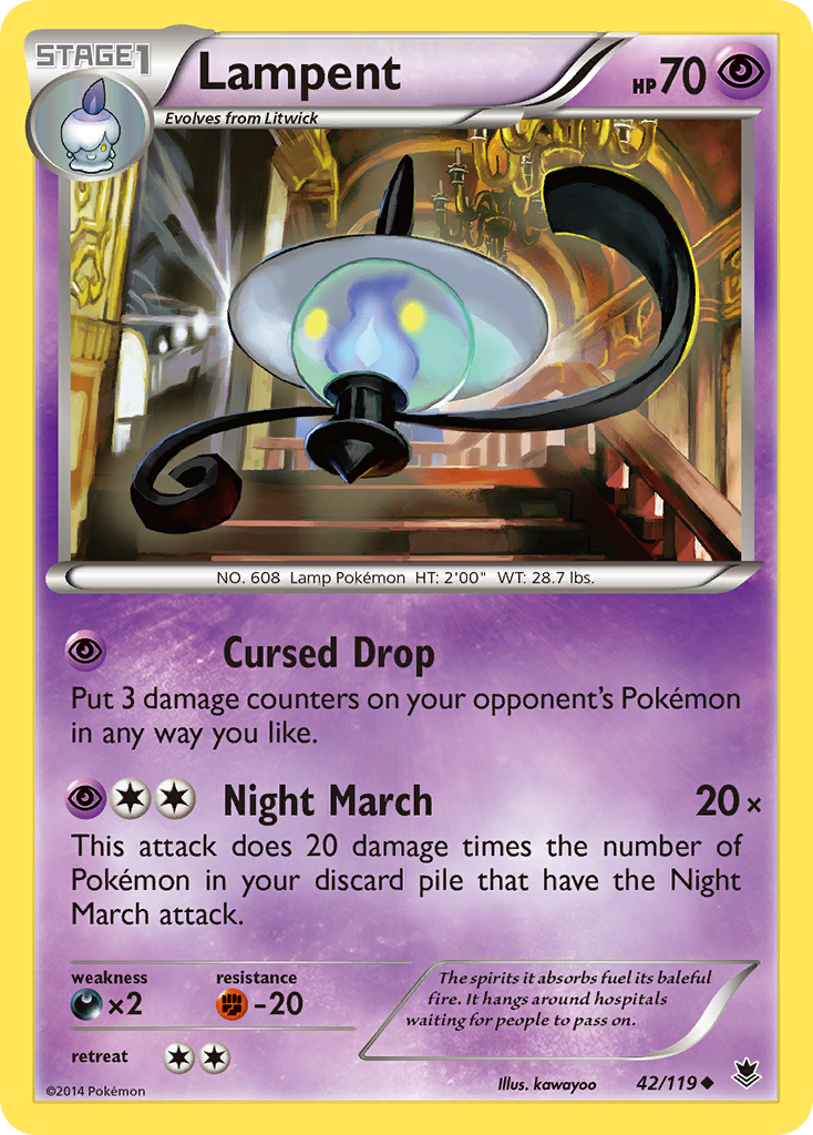 Lampent (42/119) [XY: Phantom Forces] | Game Master's Emporium (The New GME)