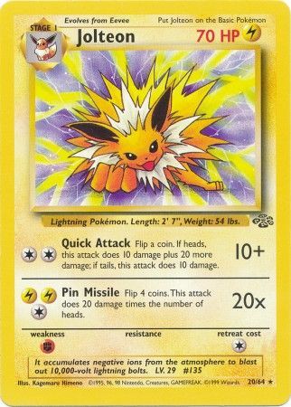 Jolteon (20/64) [Jungle Unlimited] | Game Master's Emporium (The New GME)