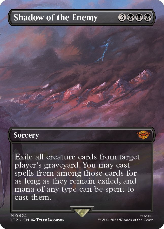Shadow of the Enemy (Borderless Alternate Art) [The Lord of the Rings: Tales of Middle-Earth] | Game Master's Emporium (The New GME)
