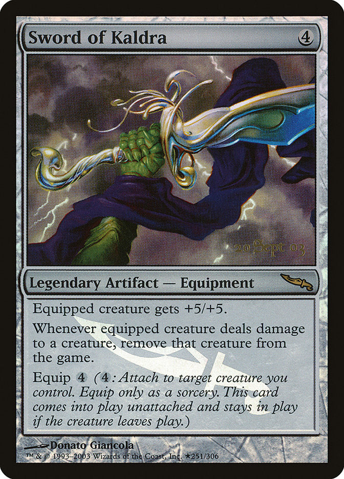 Sword of Kaldra [Mirrodin Promos] | Game Master's Emporium (The New GME)