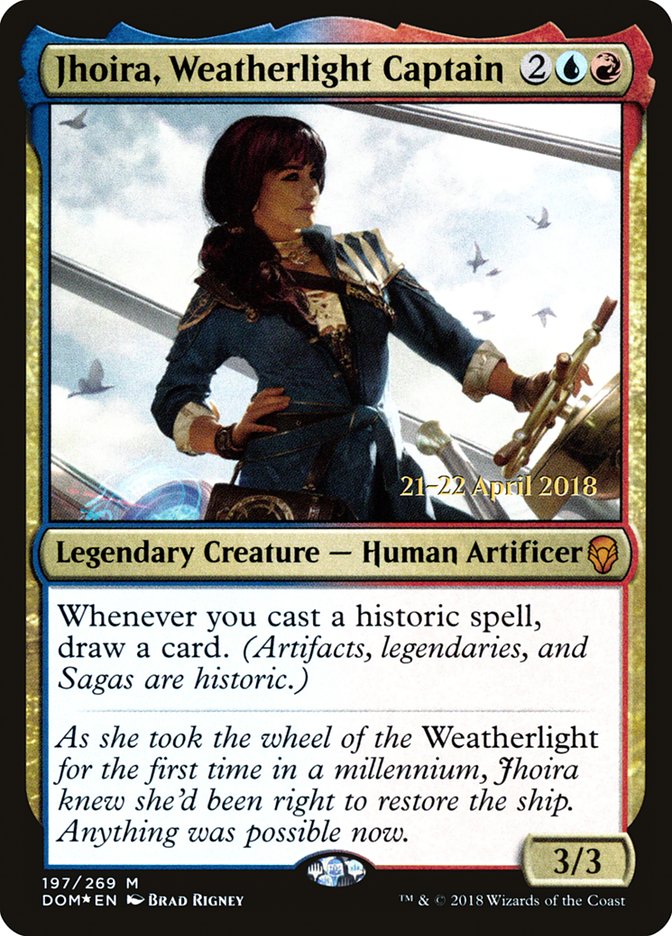 Jhoira, Weatherlight Captain [Dominaria Prerelease Promos] | Game Master's Emporium (The New GME)