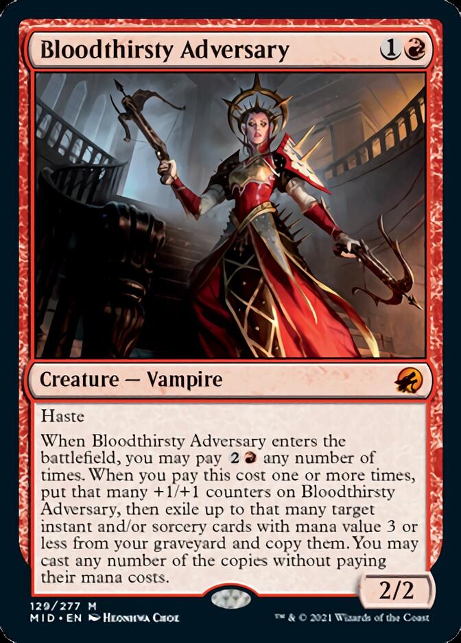 Bloodthirsty Adversary [Innistrad: Midnight Hunt] | Game Master's Emporium (The New GME)