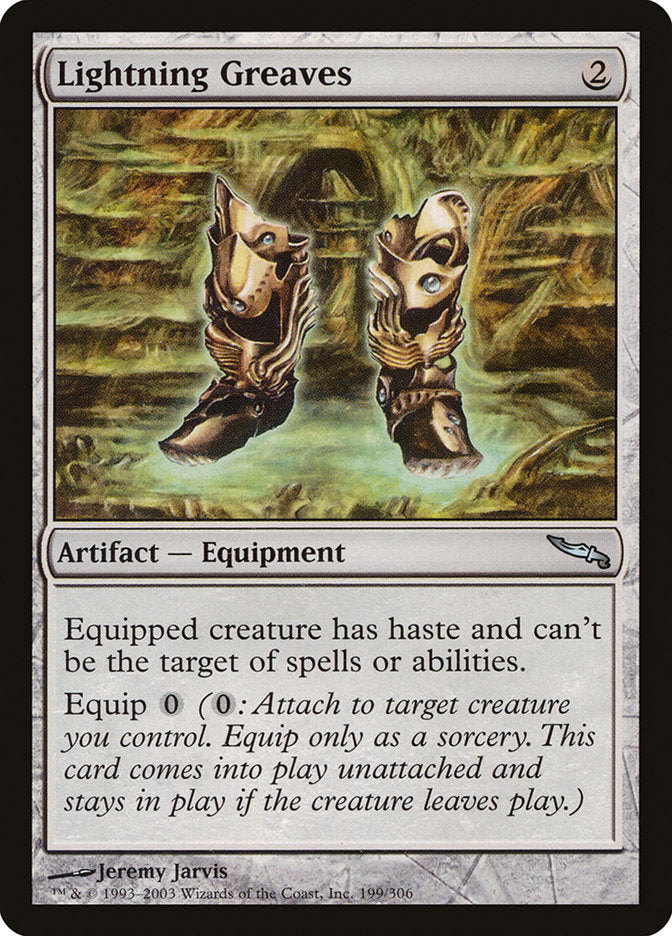 Lightning Greaves [Mirrodin] | Game Master's Emporium (The New GME)