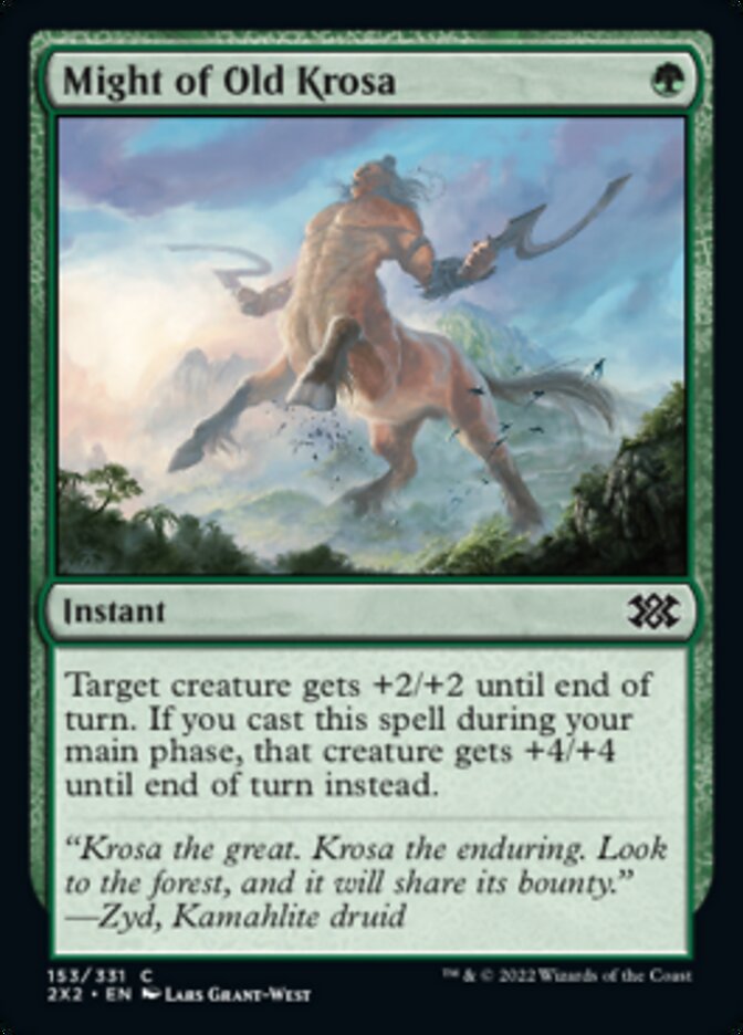 Might of Old Krosa [Double Masters 2022] | Game Master's Emporium (The New GME)