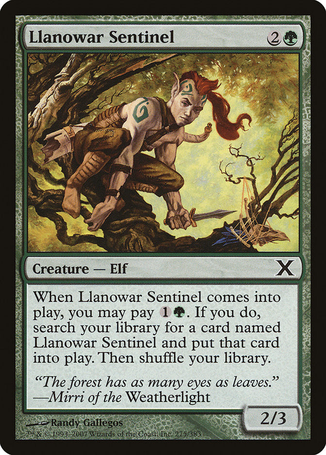 Llanowar Sentinel [Tenth Edition] | Game Master's Emporium (The New GME)