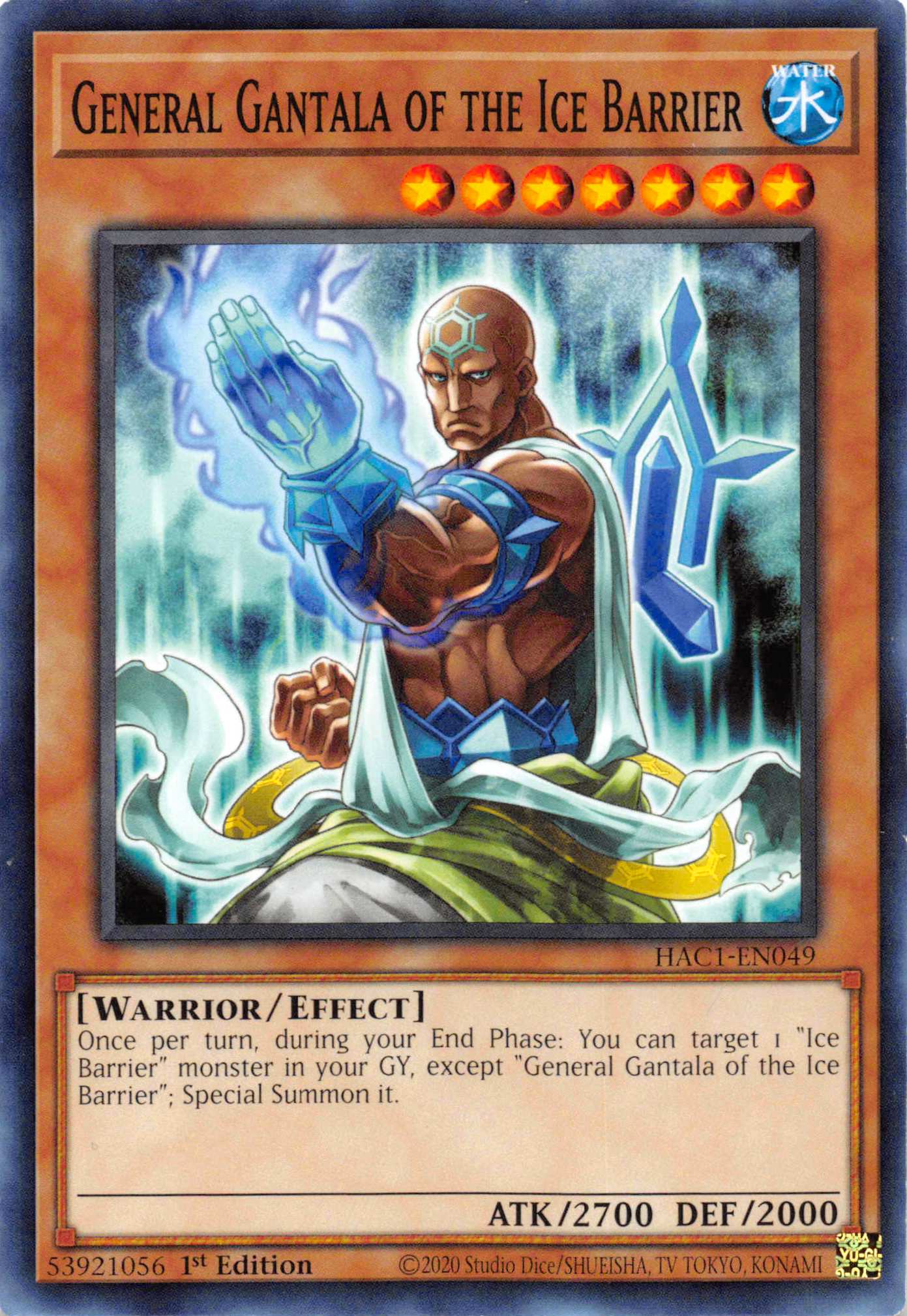 General Gantala of the Ice Barrier [HAC1-EN049] Common | Game Master's Emporium (The New GME)