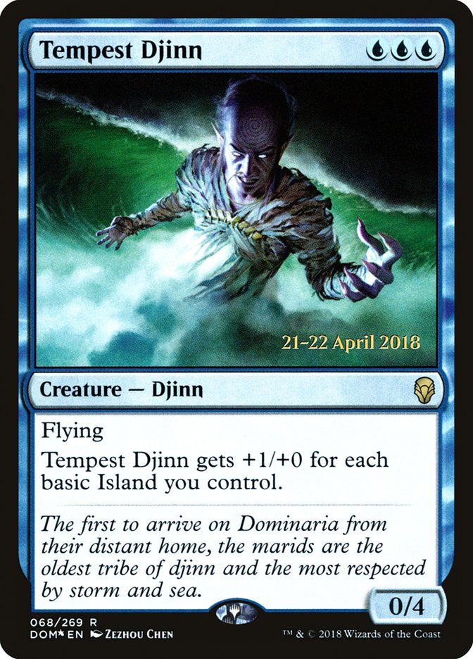 Tempest Djinn [Dominaria Prerelease Promos] | Game Master's Emporium (The New GME)