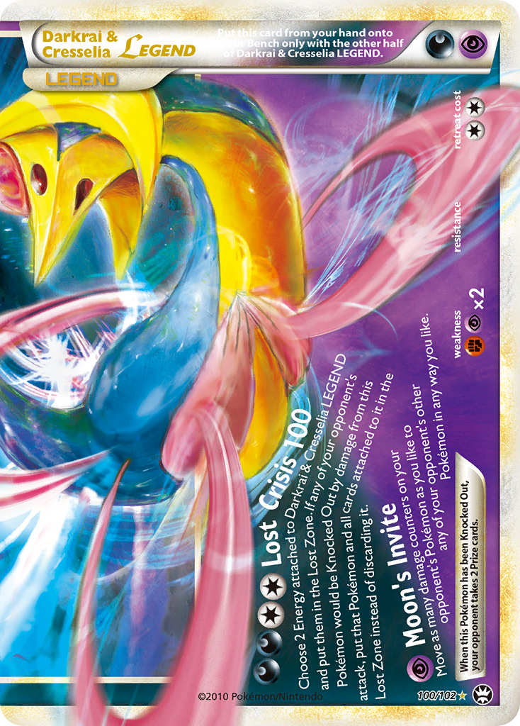 Darkrai & Cresselia LEGEND (100/102) [HeartGold & SoulSilver: Triumphant] | Game Master's Emporium (The New GME)