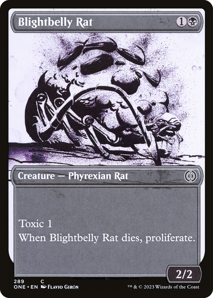 Blightbelly Rat (Showcase Ichor) [Phyrexia: All Will Be One] | Game Master's Emporium (The New GME)
