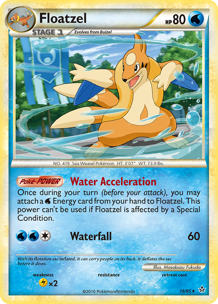 Floatzel (16/95) [HeartGold & SoulSilver: Unleashed] | Game Master's Emporium (The New GME)