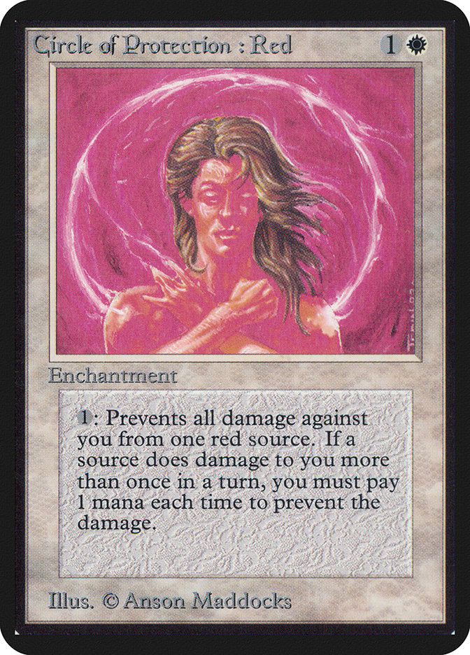 Circle of Protection: Red [Alpha Edition] | Game Master's Emporium (The New GME)