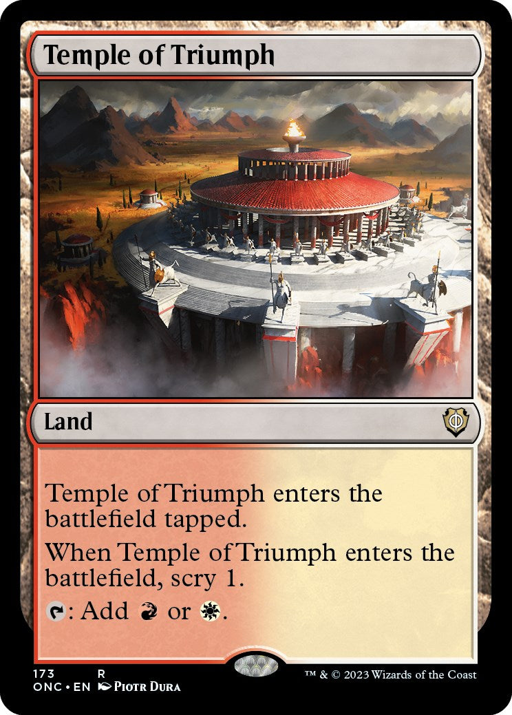 Temple of Triumph [Phyrexia: All Will Be One Commander] | Game Master's Emporium (The New GME)