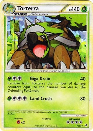 Torterra (10/95) (Cracked Ice Holo) [HeartGold & SoulSilver: Unleashed] | Game Master's Emporium (The New GME)