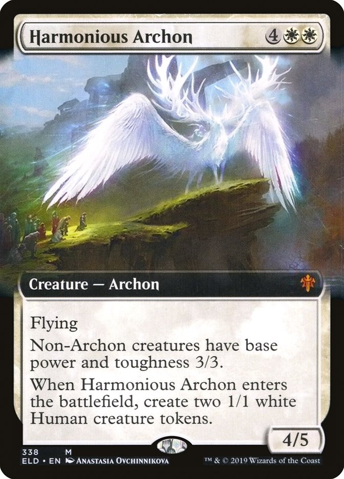 Harmonious Archon (Extended Art) [Throne of Eldraine] | Game Master's Emporium (The New GME)