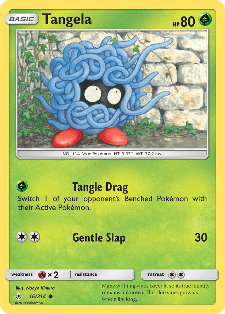 Tangela (16/214) [Sun & Moon: Unbroken Bonds] | Game Master's Emporium (The New GME)