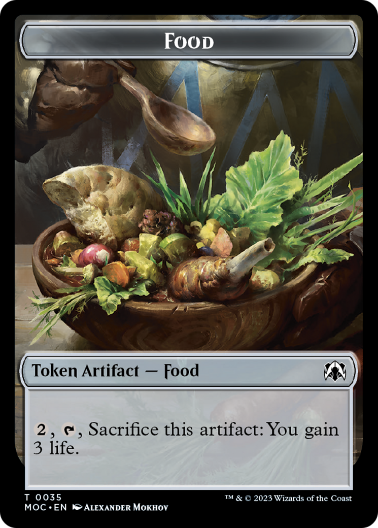 Food // Replicated Ring Double-Sided Token [March of the Machine Commander Tokens] | Game Master's Emporium (The New GME)