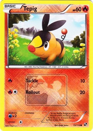 Tepig (15/114) (League Promo) [Black & White: Base Set] | Game Master's Emporium (The New GME)