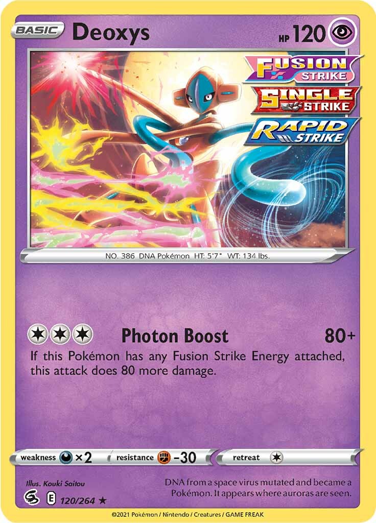 Deoxys (120/264) [Sword & Shield: Fusion Strike] | Game Master's Emporium (The New GME)