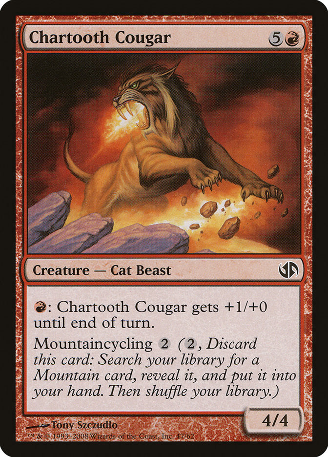 Chartooth Cougar [Duel Decks: Jace vs. Chandra] | Game Master's Emporium (The New GME)