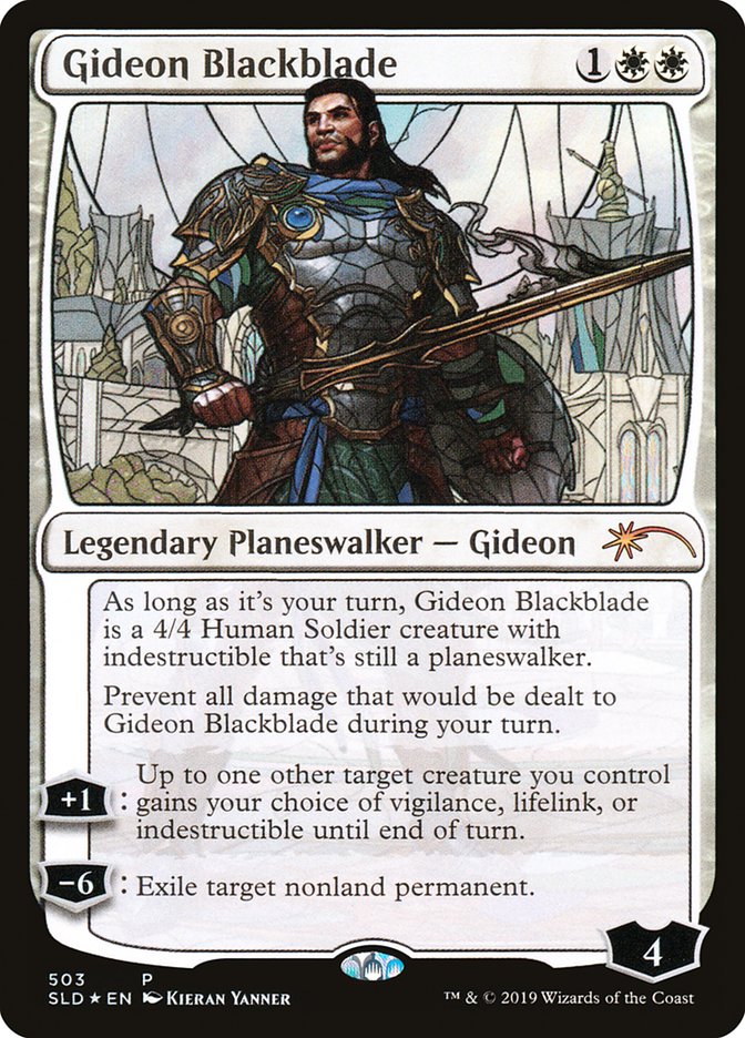 Gideon Blackblade (Stained Glass) [Secret Lair Drop Promos] | Game Master's Emporium (The New GME)