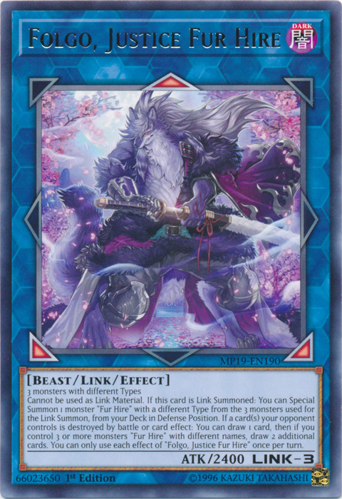 Folgo, Justice Fur Hire [MP19-EN190] Rare | Game Master's Emporium (The New GME)