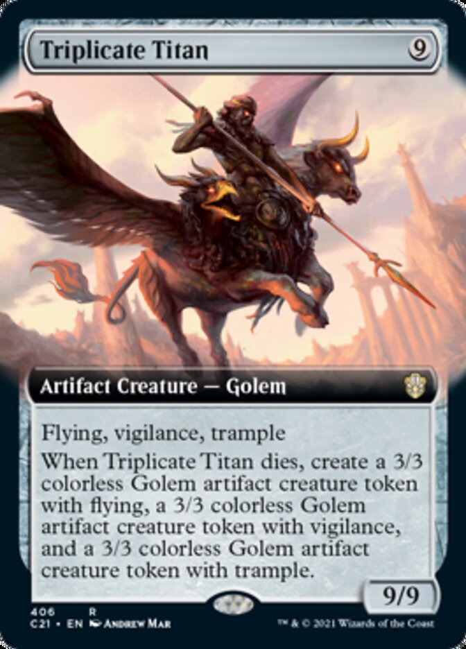 Triplicate Titan (Extended Art) [Commander 2021] | Game Master's Emporium (The New GME)